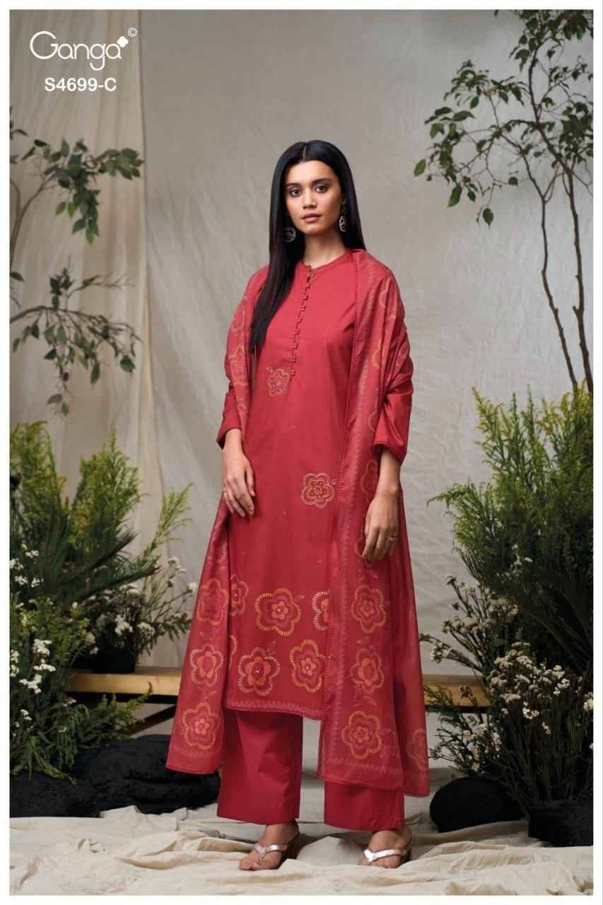 DARPIKA 4699 Series By Ganga Fashion Beautiful Festive Suits Stylish Colorful Fancy Casual Wear & Ethnic Wear PREMIUM COTTON Print Dresses At Wholesale Price